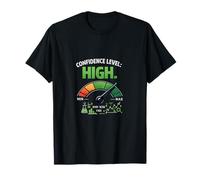 Confidence Level HIGH Data Science Gauge Graphic T-Shirt