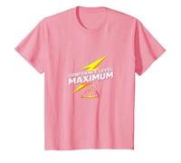 Confidence Level: Maximum Big Ween Energy Lightning Bolt T-Shirt, Kids, Pink, 10 Years