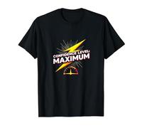 Confidence Level: Maximum Big Ween Energy Lightning Bolt T-Shirt, Men, Black, 3XL