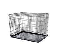 Confidence Pet Dog Folding 2 Door Crate Puppy Carrier Training Cage W/O Bed M