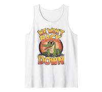 Confident Alligator We Won’t Back Down Design Tank Top