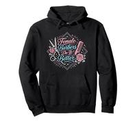Confident Barber Female Barbers Do It Better Proud Skilled Pullover Hoodie