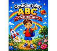 Confident Boy ABC Coloring Book Ages 3-7 (Saturn Mars Books Kids Activities Collection)
