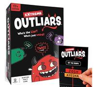Confident Games Extreme Outliars - Outrageous Bluffing Party Game for Groups Ages 17+ | Spot the Liar with Hilarious Secrets Revealed | Best Adult Board Game for Game Night, Hen & Stag Dos