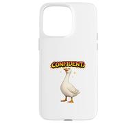 Confident Goose Attitude Retro Cartoon Design Case for iPhone 15 Pro Max