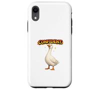 Confident Goose Attitude Retro Cartoon Design Case for iPhone XR