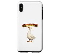 Confident Goose Attitude Retro Cartoon Design Case for iPhone XS Max
