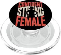 Confident Strong Female Women Empowerment Women's Equality PopSockets PopGrip for MagSafe