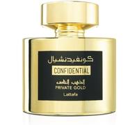 Confidential Private Gold Perfume Arabian Eau De Parfum Spray by Lattafa 100ml