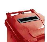 Confidential Waste Wheelie Bin 140 Litre Red