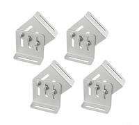 Configurable Solar Panel Tilt Mount Bracket Set Having Z Shape Aluminum Alloy Rack for 75°-90° for Angle Adjustment Compatible Having Various Panel Sizes for Rv for Boat (4pcs)