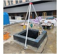 Confined Space Tripod Confined Space Tripod Kits Adjustable Height, Tripod Rescue System Anti-falling Down Device(1800LBS winch)
