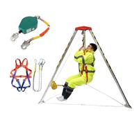 Confined Space Tripod Kit For e Rescue, Heavy-Duty Safety Equipment Emergency Operations