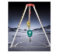 Confined Space Tripod Kit for Fire Safety Rescue - 1200-2600 lbs Lifting Tool with Winch, Fall Protection, Adjustable Legs, Emergency Life Saving Equipment for Narrow Spaces