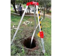 Confined Space Tripod Kit - Heavy Duty Aluminum Tripod with Winch for Rescue Operations & Safety Work