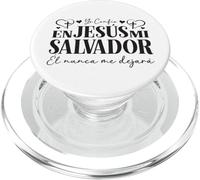 Confío en Jesús, mi Salvador - Él nunca me dejará PopSockets PopGrip for MagSafe