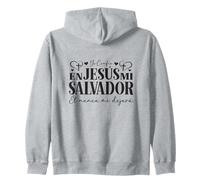 Confío en Jesús, mi Salvador - Él nunca me dejará Zip Hoodie