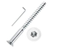 Confirmat Screws, 20 PCs M7 x 75mm, Hex Socket Drive Countersunk Self-Tapping Furniture Connecting Screw for IKEA Part 104323/104325