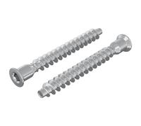 Confirmat Screws Silver Metal Hardware Fasteners Set Building Tools DIY vidaXL