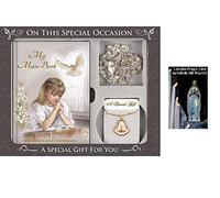 Confirmation Gift Set - Girls Confirmation Souvenir Gift Set with Lourdes Prayer Card