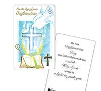 Confirmation Laminated Prayer Card 8.5x5.5cm - Symbolic Cross F71995 9952