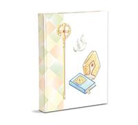 Confirmation Photo Album, 21 x 28 cm with Pockets, Holds 200 Photos 13 x 18 cm, Symbols