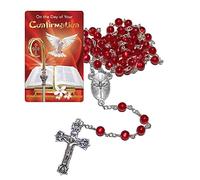 Confirmation Rosary and Prayer Card Gift Set - Girl F6054/RUBY 0553
