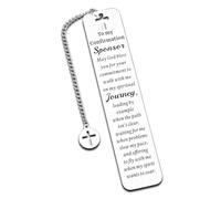 Confirmation Sponsor Gifts for Women Men - Confirmation Gifts for Teen Girls Boys Christian Confirmation Bookmark Catholic Confirmation Sponsor Appreciation Gifts