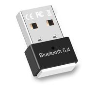 Confitik USB Bluetooth 5.3 Adapter, Connect and Use for PC Laptop, EDR Dongle USB Bluetooth Compatible with Windows 11/10/8.1, One for 7 Devices, High Fidelity Audio Transmission