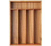 Conflech Silverware Organizer Acacia Kitchen Drawer Organizer 10 Inch Utensil Organizer Silverware Holder Cutlery Organizer in drawer Flatware Organizer Tray