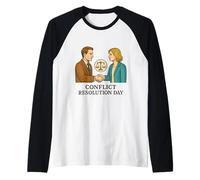 Conflict Resolution Day Raglan Baseball Tee
