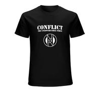 Conflict Ungovernable Force Punk T-Shirt Mens Unisex Black Tees M