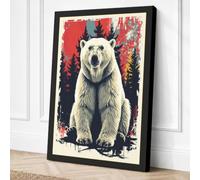 Confrontation Modern Canvas Wall Art Print 18x12 Inch (46 x 30 cm)