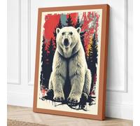 Confrontation Modern Canvas Wall Art Print 24x16 Inch (61 x 41 cm)