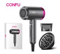 CONFU high-power hair dryer 3127 gray, 2W speed, high concentration negative ion maintenance, 1800W power, two air nozzles