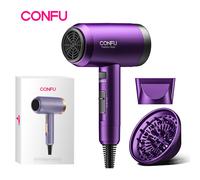 CONFU high-speed hairdryer 3127 purple, 2W speed, high concentration negative ion maintenance, 1800W power, two air nozzles