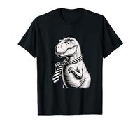 Confused Dinosaur T-Rex trying a tie Ironic Sarcastic T-Shirt