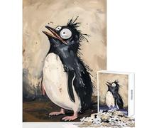 Confused Penguin for Adults 1000 Piece Puzzle Train Logical Thinking And Problem-solving Relaxing Stress Free Enjoyment (38x52cm)