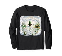 Confused Penguin in The Mountains Irish St. Patrick’s Day Long Sleeve T-Shirt