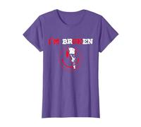 Confused Smile I'm Broken Invisible Illness I'm OK Broken T-Shirt