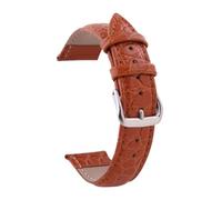 Cong Yi 12mm 13 14 15 16mm 17 18mm 19 20mm 21 22mm 24mm Retro Genuine Leather Watch Band Strap Black Brown Crocodile Wristwatch Bracelet(Light Brown,12mm)