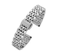 Cong Yi 12mm 14mm 16mm 18 Watchband Compatible With Fossil Watch Chain Stainless Steel Strap Silver Rose Gold Bracelet(Silver,16mm)