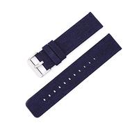 Cong Yi 12mm 14mm 16mm 18mm 20mm 22mm Nylon Canvas Strap Compatible With Samsung Galaxy Watch 3 42mm 46mm Active 2 Gear S2 S3 Wrist Band Bracelet(Royal blue,18mm)
