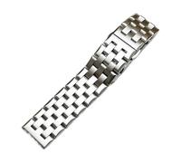 Cong Yi 18mm 20mm 22mm Stainless Steel Watch Band Strap Butterfly Buckle Diving Men Sport Replacement Watchband Bracelet Wrist Belt(Black,18mm)