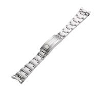 Cong Yi 20mm 21mm Compatible With Daytona Oyster Perpetual Submariner Watch Strap Wrist Bracelet Solid Stainless Teel Watchband(Mid polished silver,20mm)