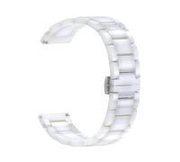 Cong Yi 20mm 22mm 24mm Luxury Ceramic Band Compatible With Samsung Galaxy 3 Watch 46mm 42mm Gear S3 Strap Active 2 40 44mm Smart Watch Ceramic Strap(White,24mm)