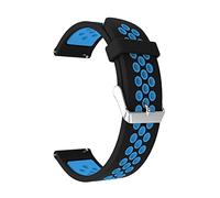 Cong Yi 22mm Watch Band Compatible With MI Watch Color Sport Global Strap Quick Release Silicone Watchbands Bracelet Wristband Ремешок Correa(Black blue)