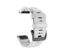 Cong Yi Band Strap Compatible With Garmin Fenix 6 6X Pro Quick 22mm 26mm Watchband Compatible With Fenix 5 5X Plus Quick Release Silicone Wrist Bands(White,26mm for Fenix6X 5X)