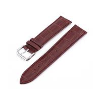Cong Yi Crocodile Genuine Leather Watch Strap 10 12 13 14 15 16 17 18 19 20mm 21 22 23 24mm Band Steel Pin Buckcle Watchbands Belt(Coffee,10mm)
