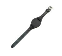Cong Yi First Layer Strap Compatible With Fossil ES4113 ES3625 ES3616 ES3838 ES4114 18mm Genuine Leather Watchband(Black,18mm Silver-K1)